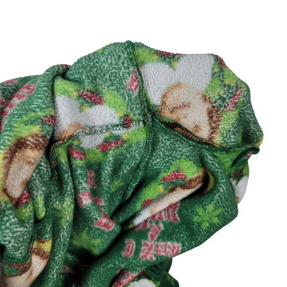 2/$15 ELF Movie Mens Christmas Fleece Pajama Pants Green Large Drawstring PullOn - Picture 5 of 8